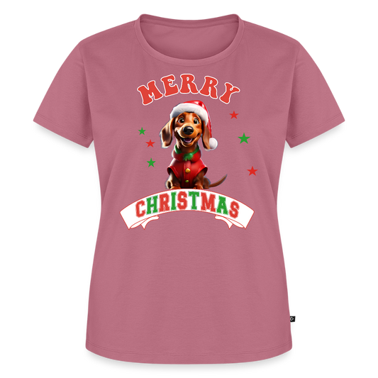 Merry Christmas – Dackel-Edition Frauen Premium T-Shirt - Mauve