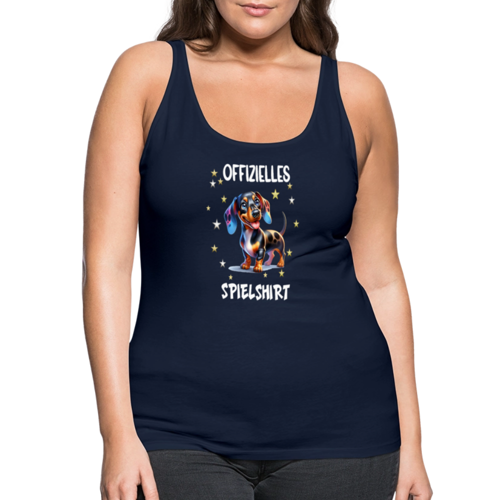 Offizielles Spielshirt Dackel Harlekindackel Frauen Premium Tank Top - Navy