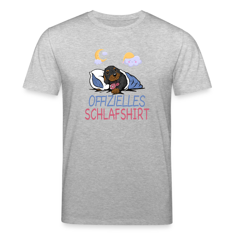 Offizielles Schlafshirt Rauhaardackel Stanley/Stella Unisex Bio-T-Shirt CREATOR - Grau meliert