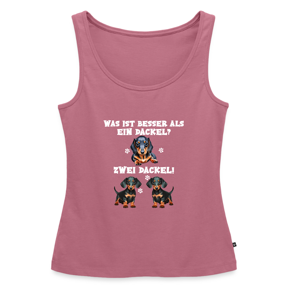 Was ist besser als ein Dackel? Zwei Dackel Frauen Premium Tank Top - Mauve