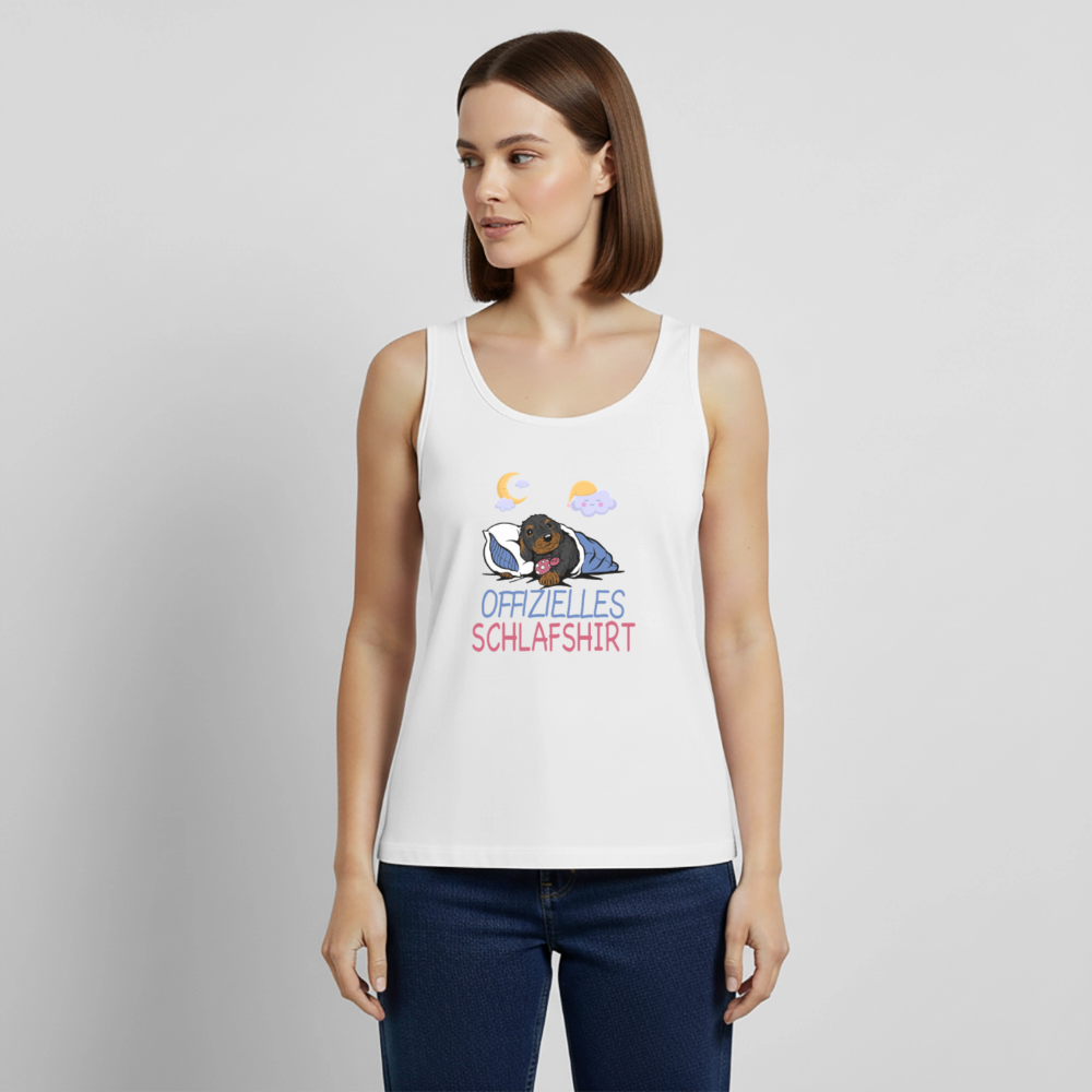 Offizielles Schlafshirt Rauhaardackel Frauen Premium Tank Top - Weiß