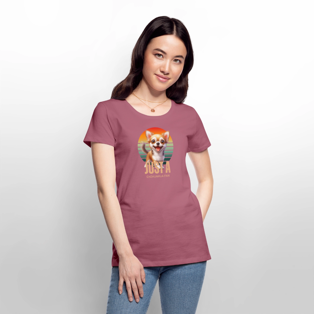 Just a Chihuahua Fan Frauen Premium T-Shirt - Mauve