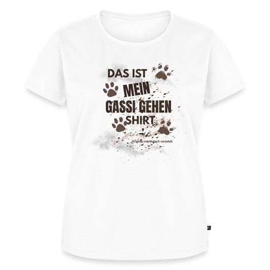 Das ist mein Gassi gehen Shirt Frauen T-Shirt - Weiß