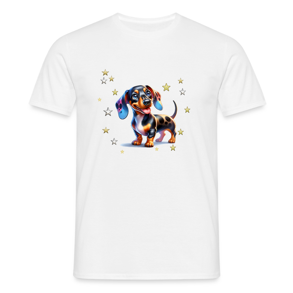 Offizielles Spielshirt Dackel Harlekindackel Männer T-Shirt - Weiß