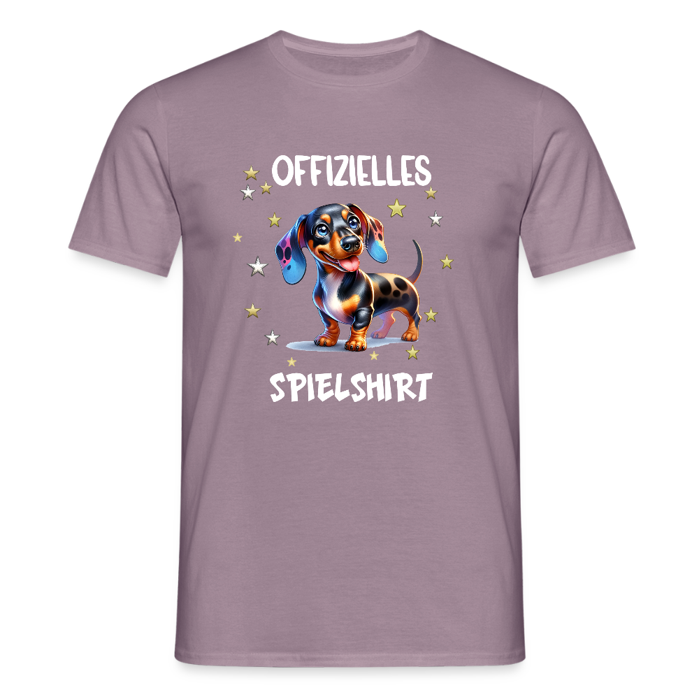 Offizielles Spielshirt Dackel Harlekindackel Männer T-Shirt - Lilagrau