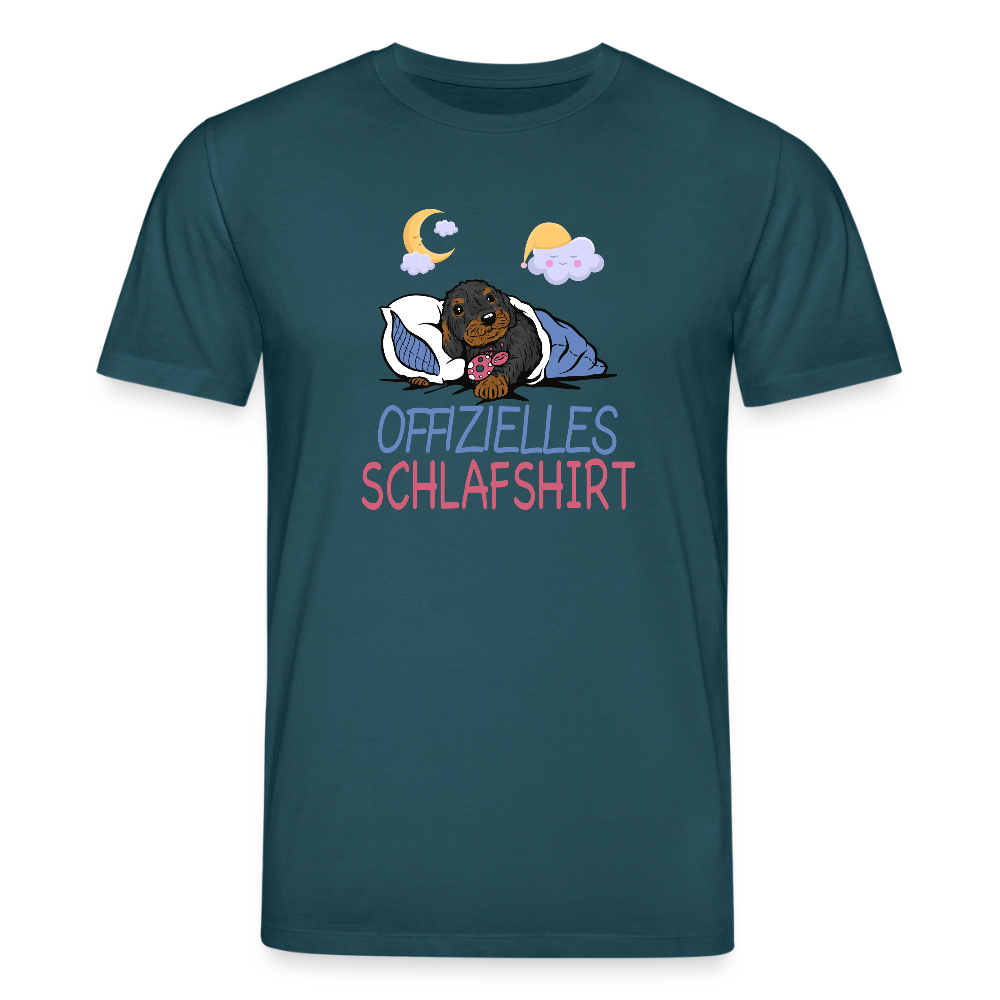 Offizielles Schlafshirt Rauhaardackel Stanley/Stella Unisex Bio-T-Shirt CREATOR - Dunkles Petrol