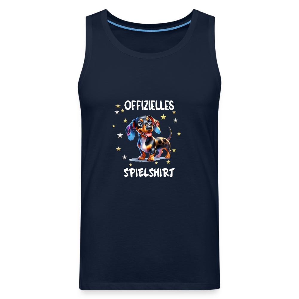 Offizielles Spielshirt Dackel Harlekindackel Männer Premium Tank Top - Navy