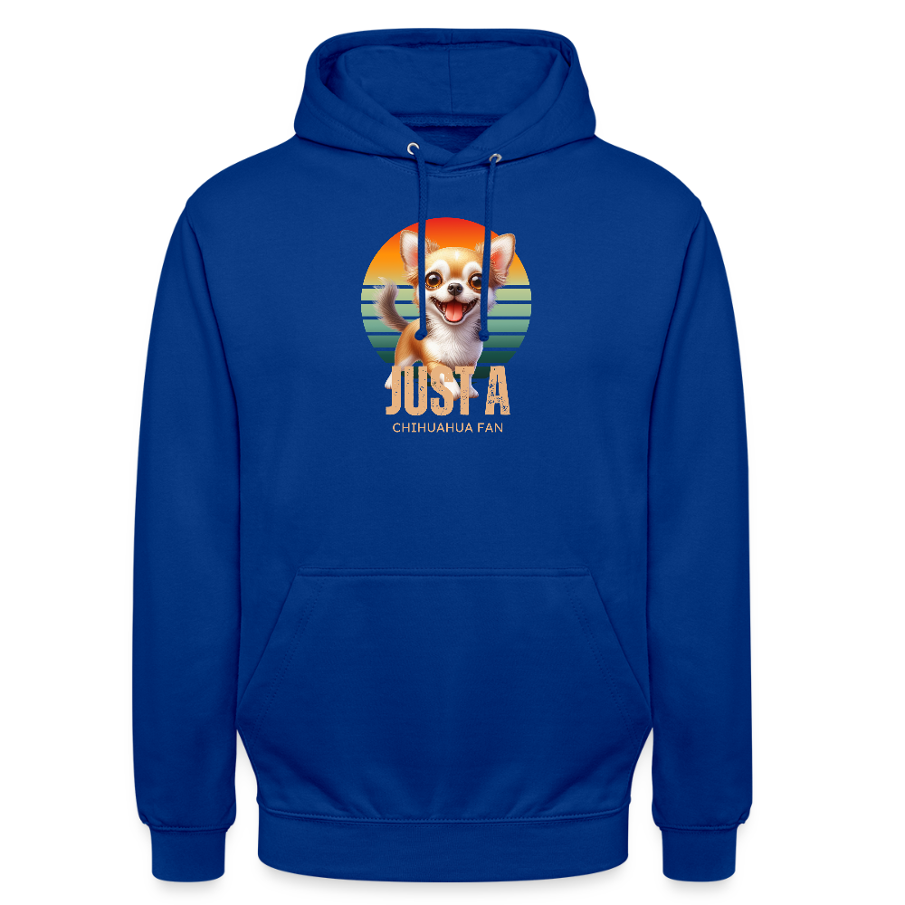 Just a Chihuahua Fan Unisex Hoodie - Royalblau
