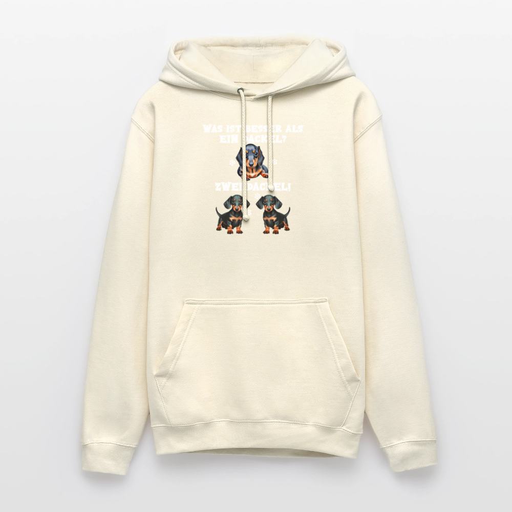 Was ist besser als ein Dackel? Zwei Dackel Unisex Hoodie - Vanille-Milchshake