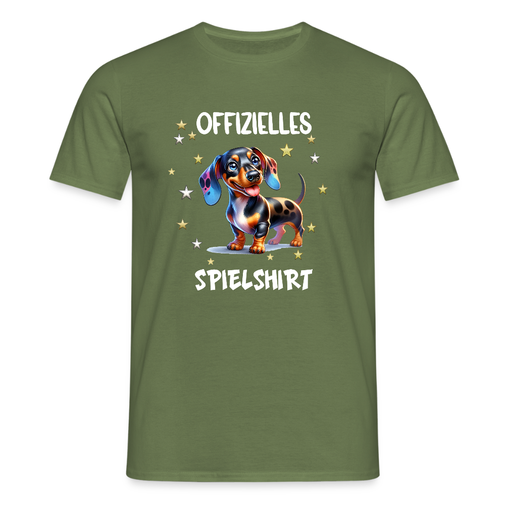 Offizielles Spielshirt Dackel Harlekindackel Männer T-Shirt - Militärgrün
