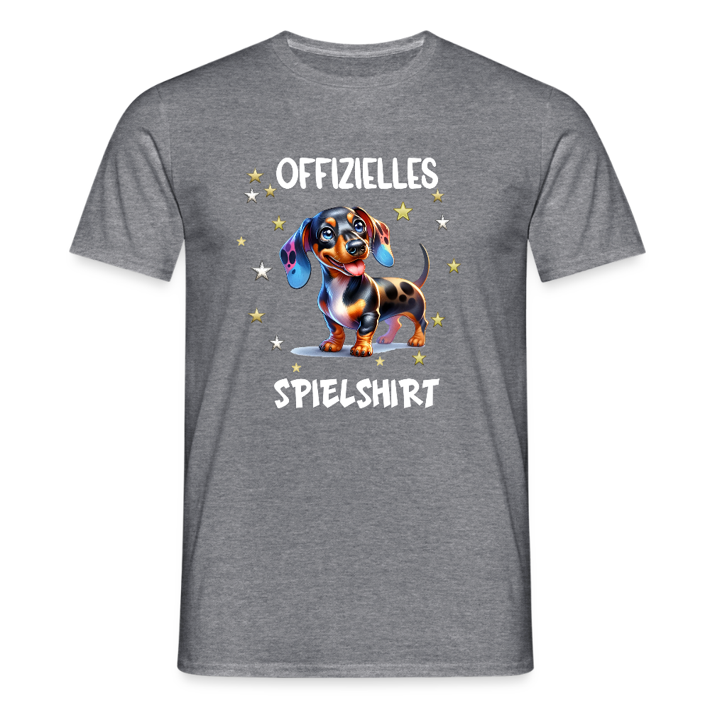 Offizielles Spielshirt Dackel Harlekindackel Männer T-Shirt - Graphit meliert