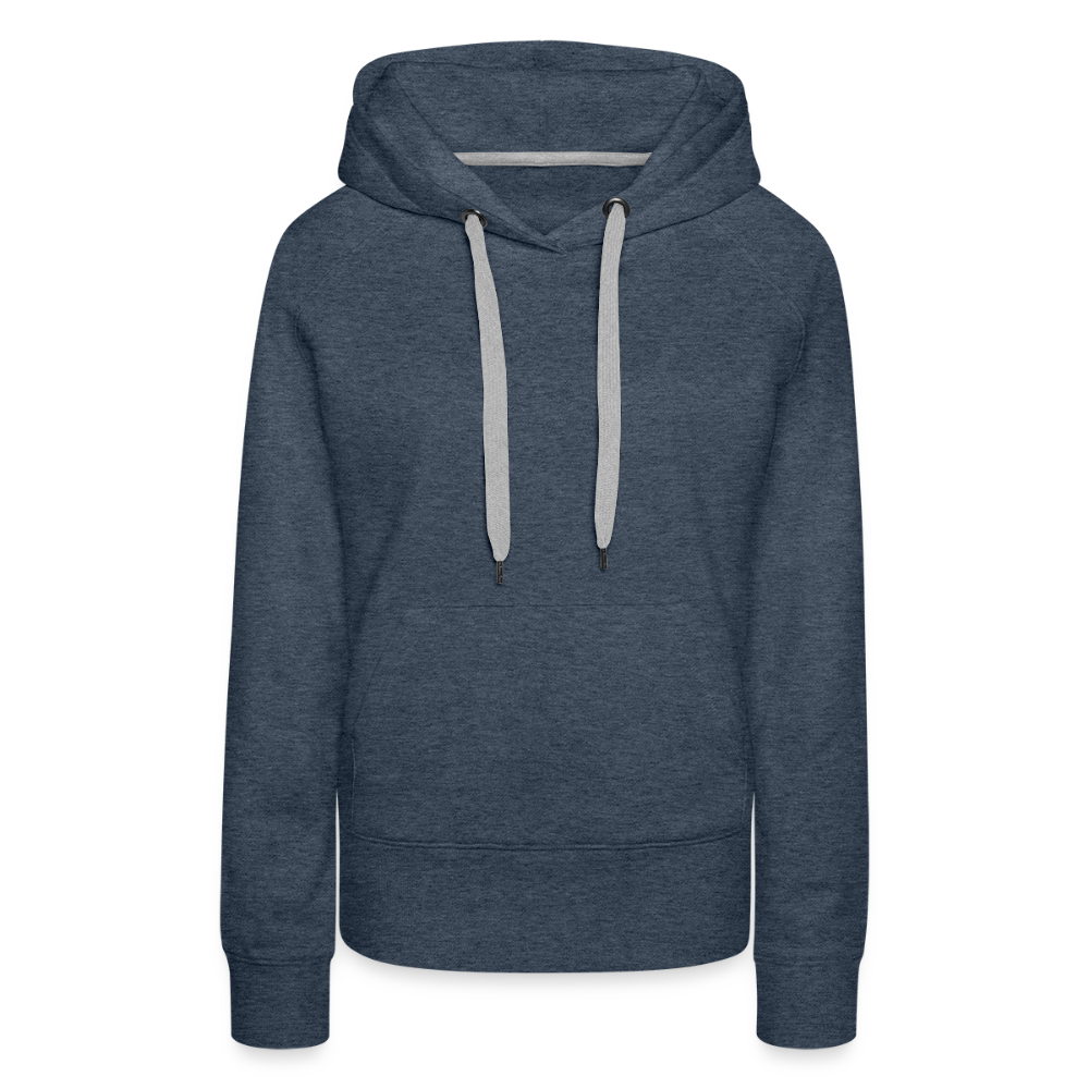 Was ist besser als ein Dackel? Zwei Dackel Rückendruck Frauen Bio Hoodie - Jeansblau