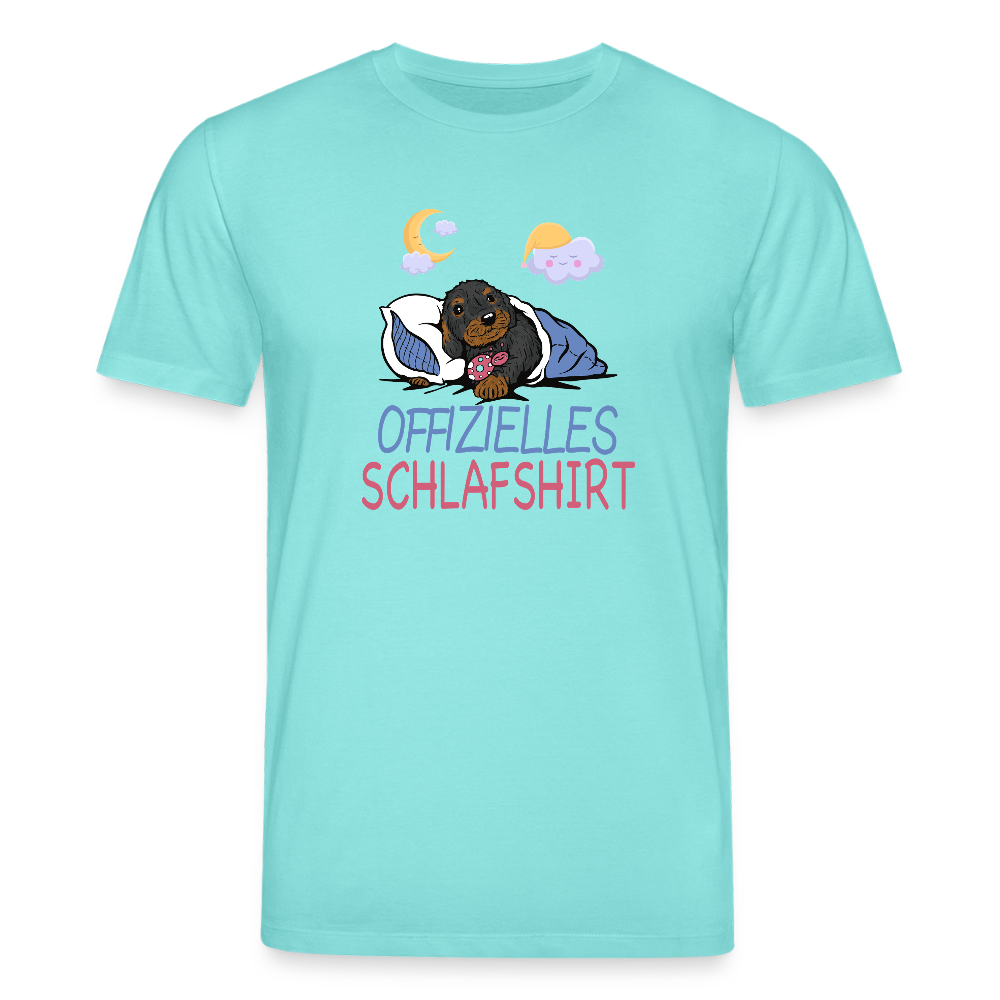 Offizielles Schlafshirt Rauhaardackel Stanley/Stella Unisex Bio-T-Shirt CREATOR - Poolblau