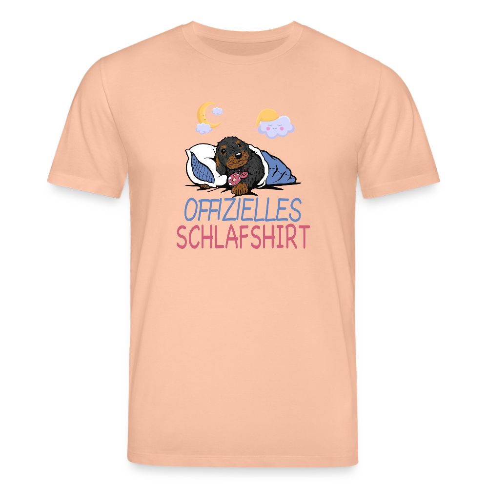 Offizielles Schlafshirt Rauhaardackel Stanley/Stella Unisex Bio-T-Shirt CREATOR - Pfirsich