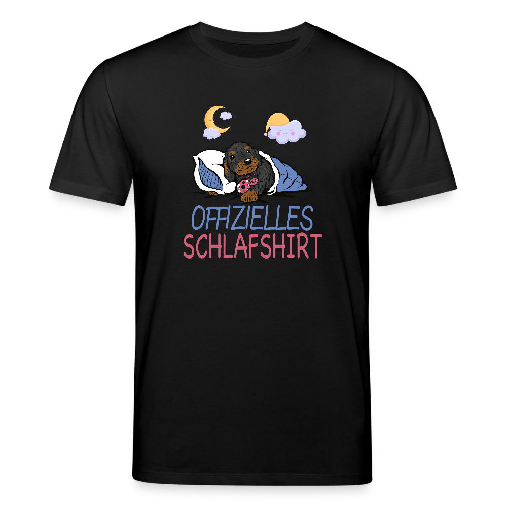 Offizielles Schlafshirt Rauhaardackel Stanley/Stella Unisex Bio-T-Shirt CREATOR - Schwarz