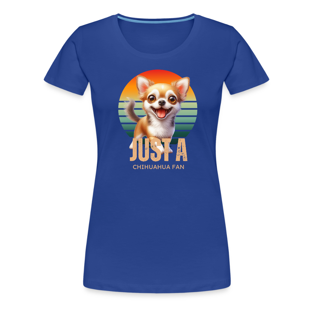 Just a Chihuahua Fan Frauen Premium T-Shirt - Königsblau