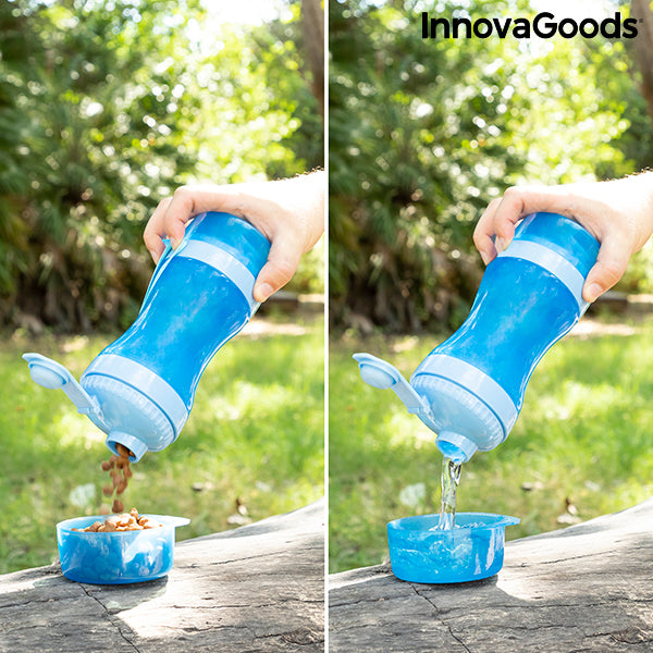 2-in-1 Flasche mit Wasser und Futter Bereich für Hunde / Pettap von InnovaGoods