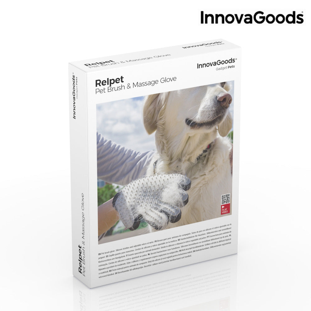 Hunde Bürste- und Massage Handschuh Relpet von InnovaGoods