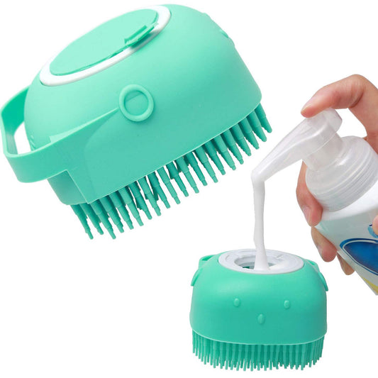 Shampoospendende Hundebürste zum Shampoonieren und Massieren