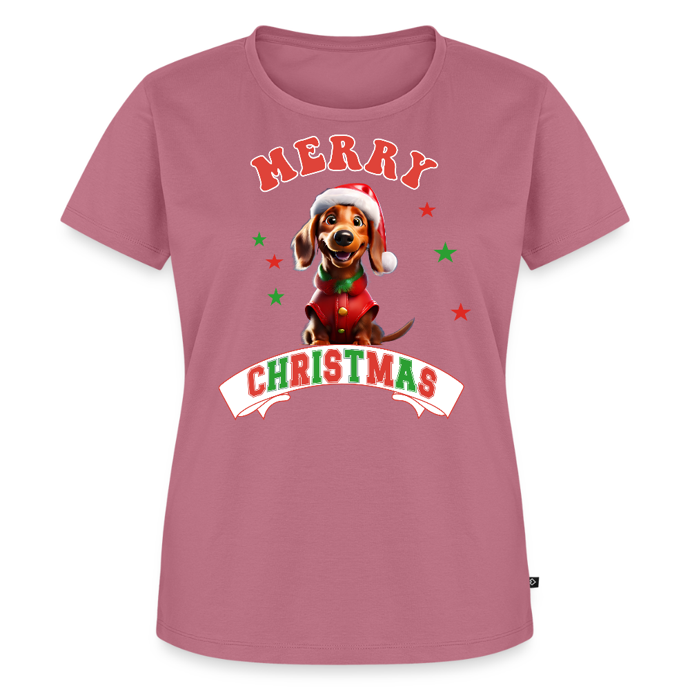 Merry Christmas – Dackel-Edition Frauen Premium T-Shirt - Mauve