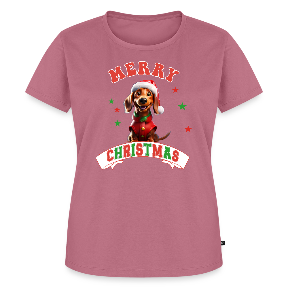 Merry Christmas – Dackel-Edition Frauen Premium T-Shirt - Mauve