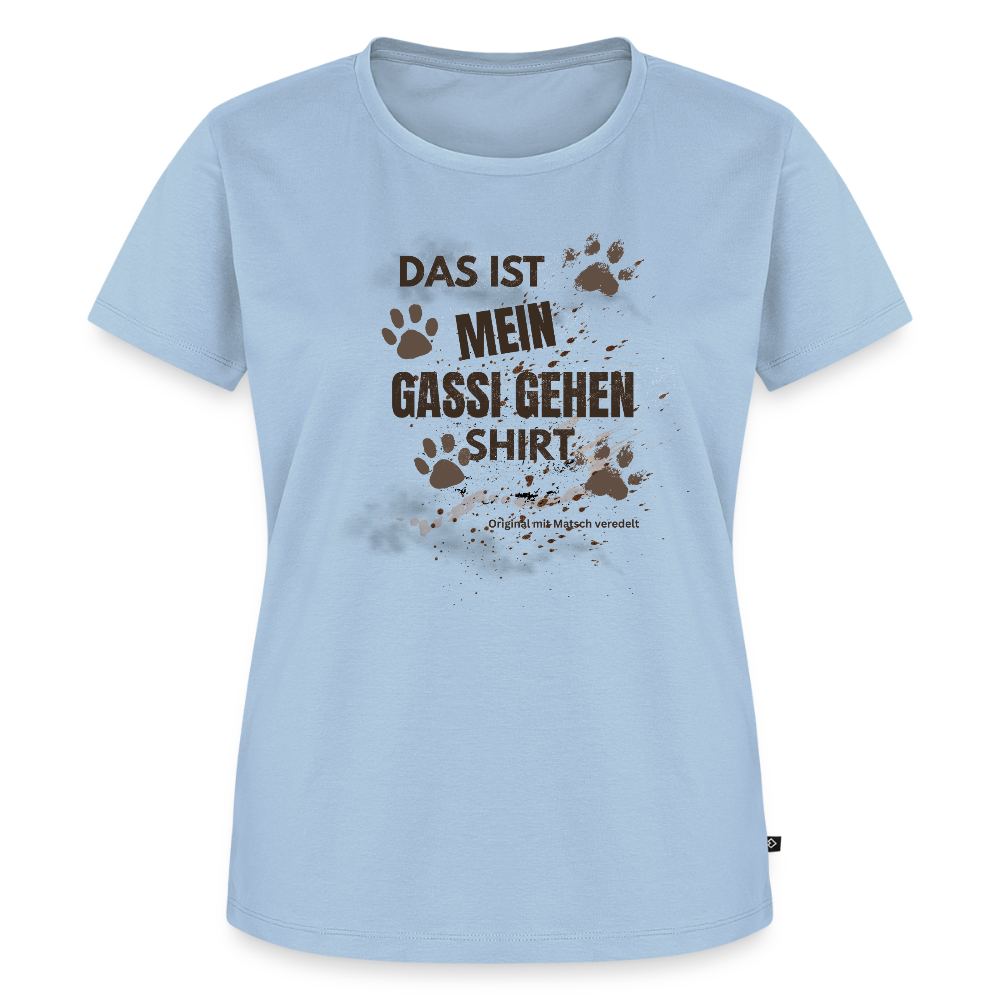 Das ist mein Gassi gehen Shirt Frauen  T-Shirt - Hellblau