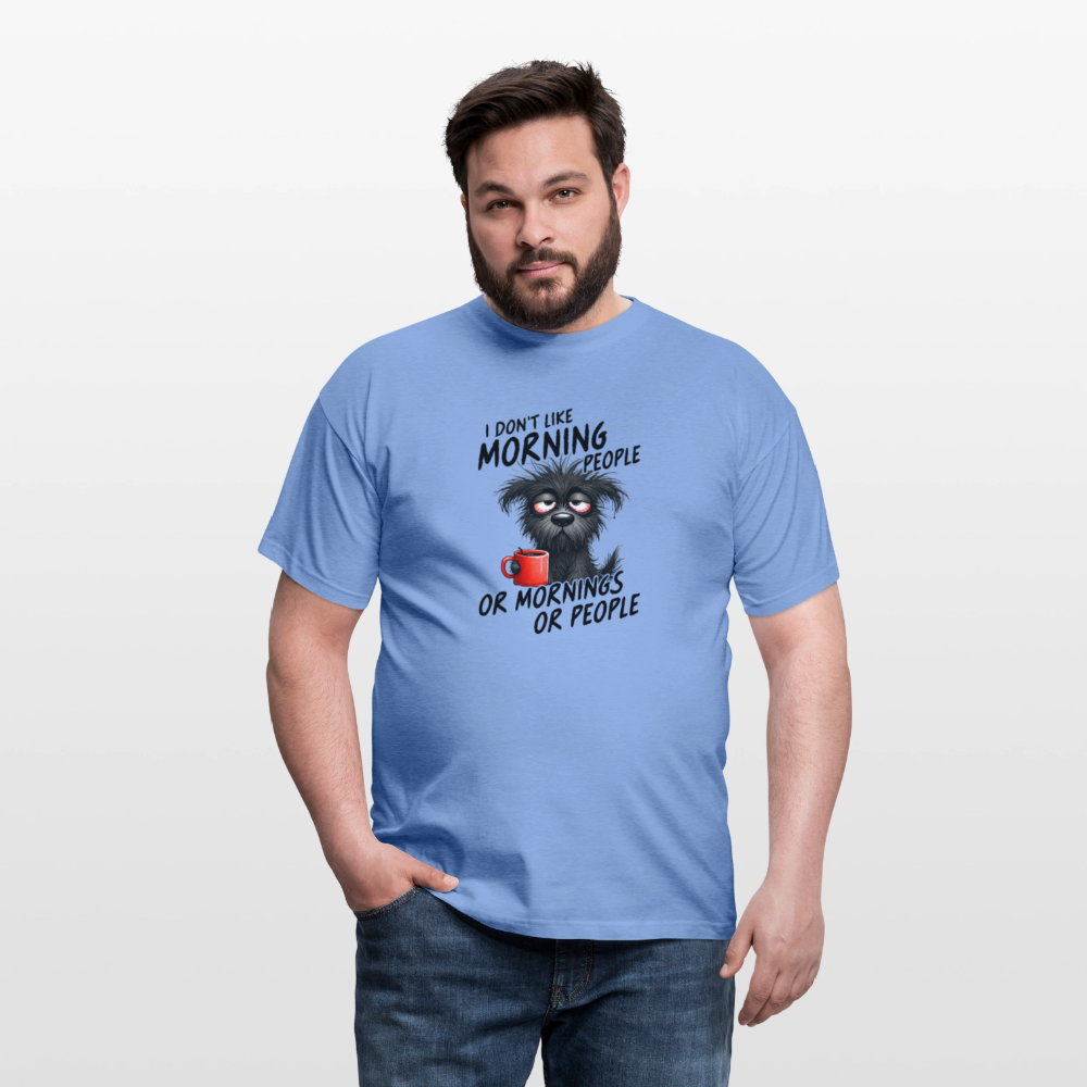 I DON'T like Morning People Männer T-Shirt - carolina blue