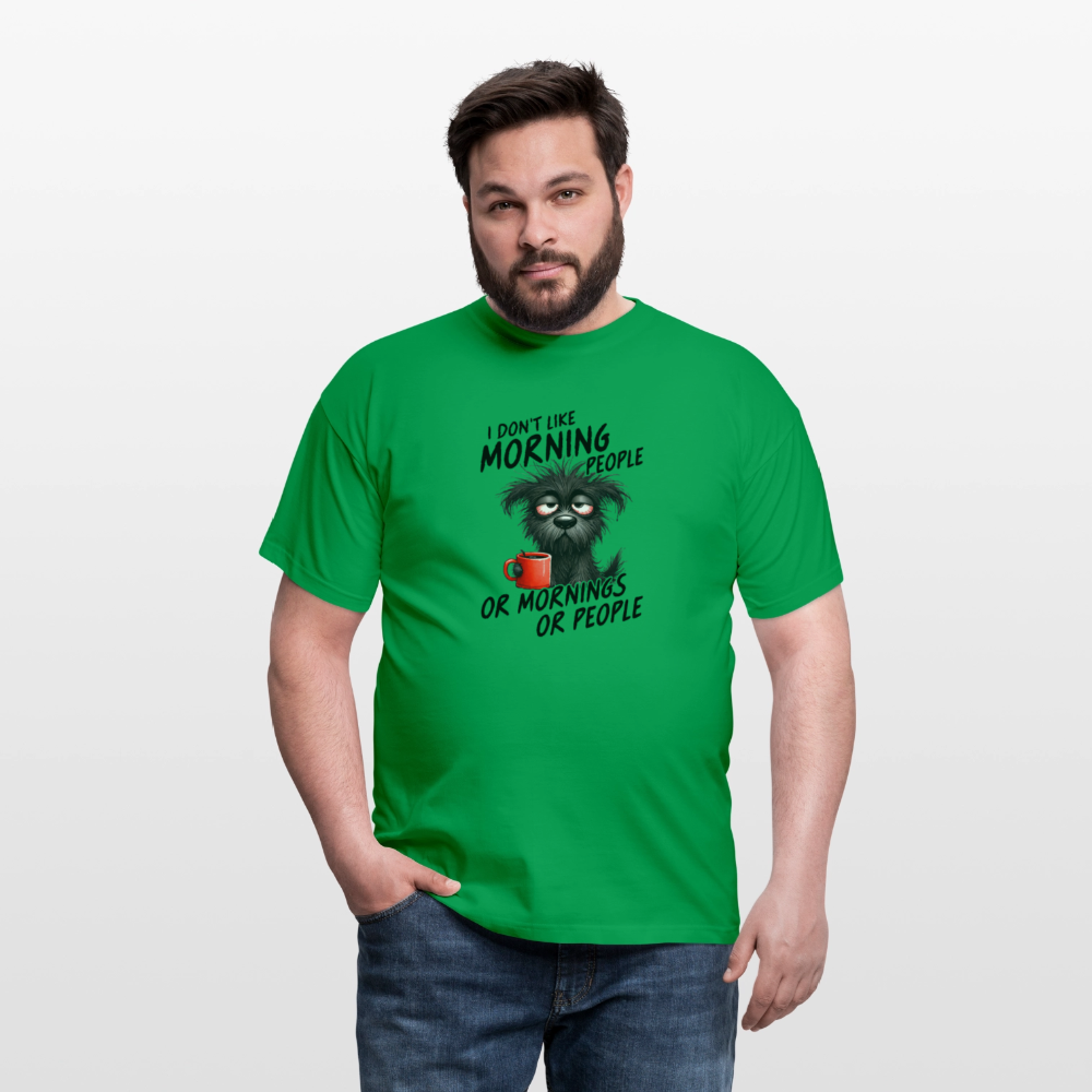 I DON'T like Morning People Männer T-Shirt - Kelly Green