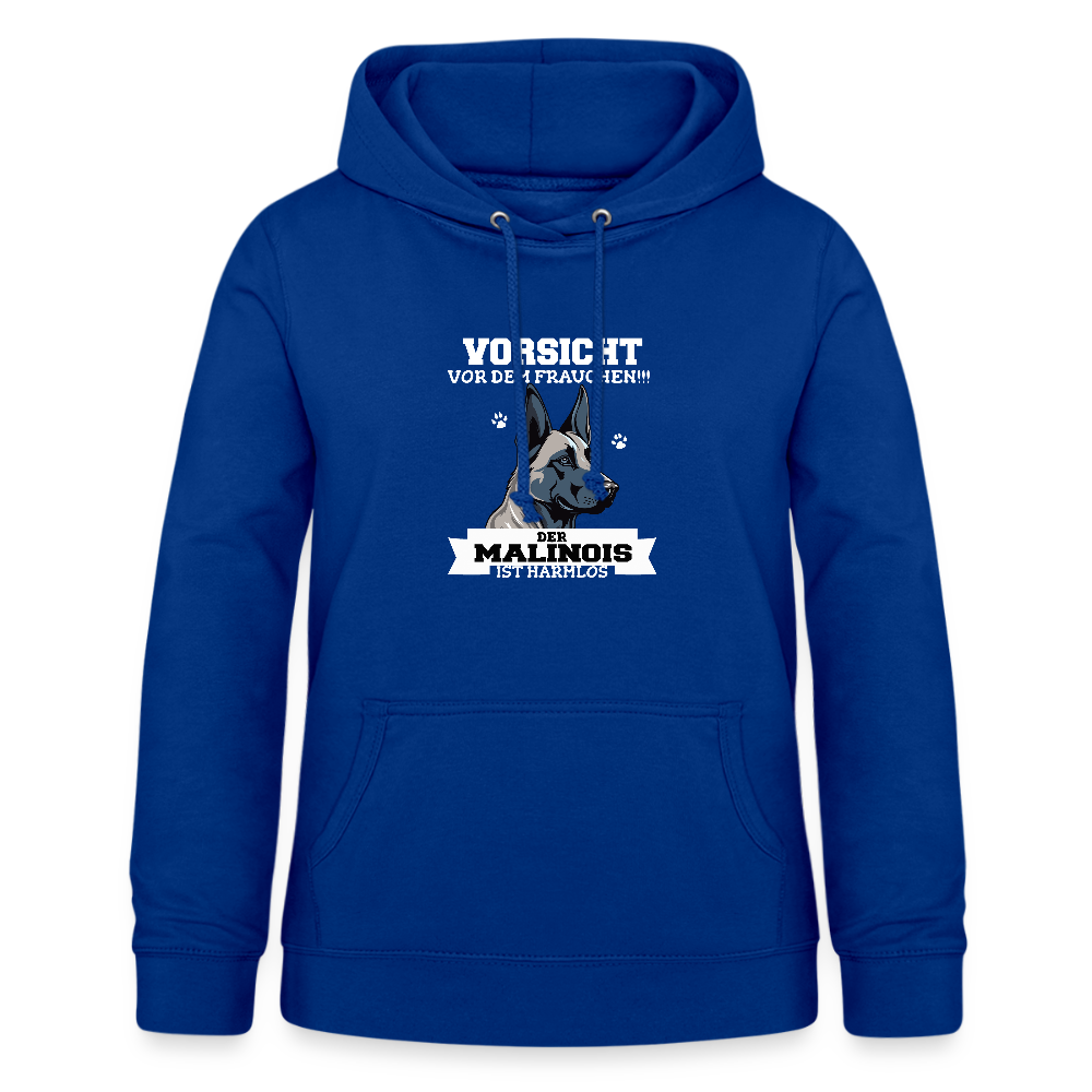 Vorsicht vor dem Frauchen der Malinois ist harmlos Frauen Hoodie - Royalblau