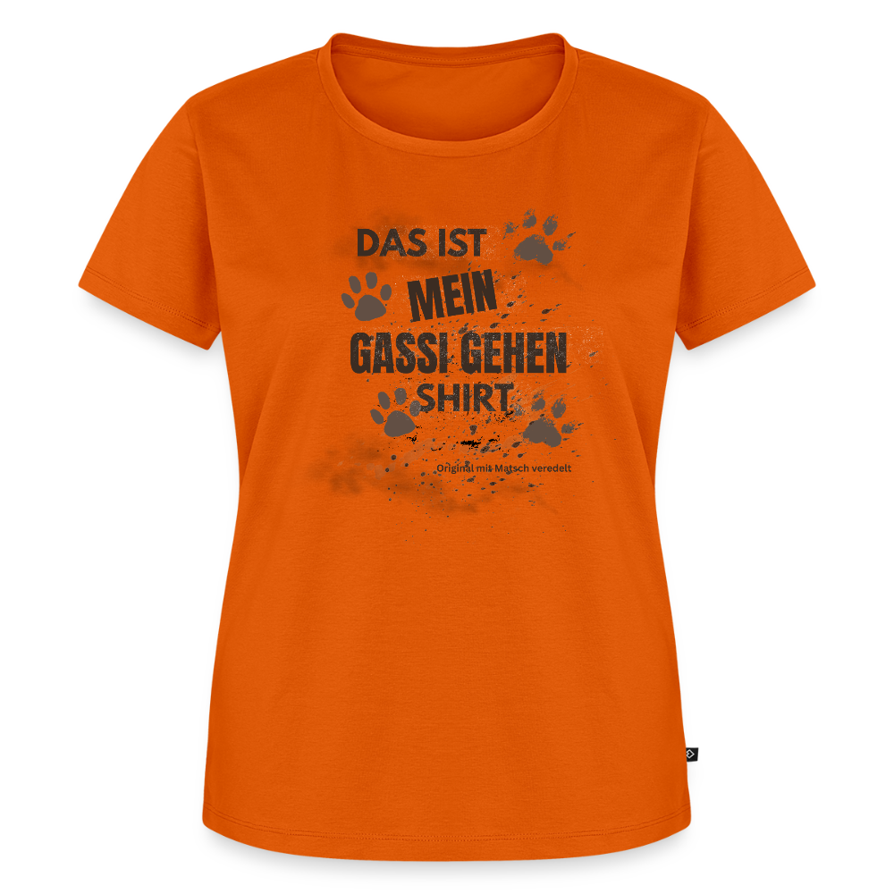 Das ist mein Gassi gehen Shirt Frauen  T-Shirt - Orange 