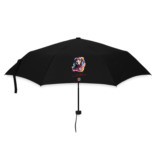 Mein Dackel: Kurze Beine - hohe Ansprüche Regenschirm (klein) - Schwarz