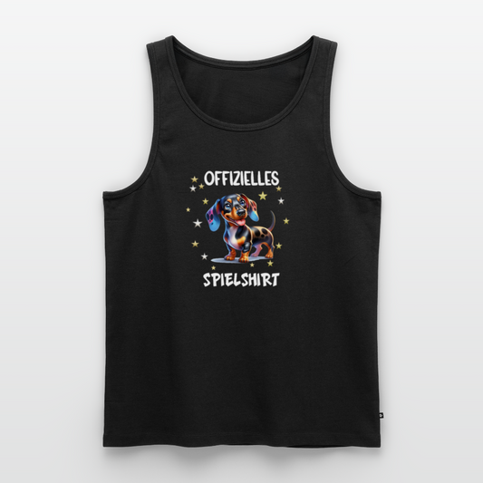 Offizielles Spielshirt Dackel Harlekindackel Männer Premium Tank Top - Schwarz