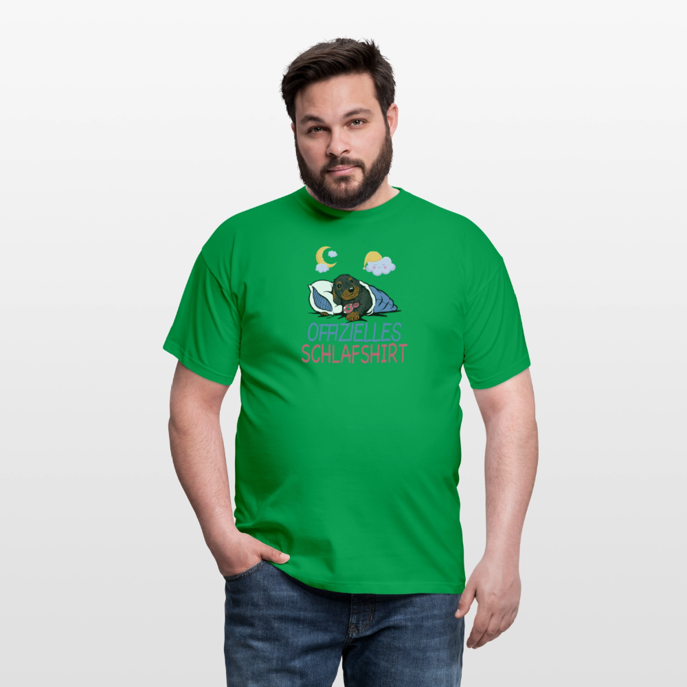 Offizielle Schlafshirt mit RauhaardackelMänner T-Shirt - Kelly Green