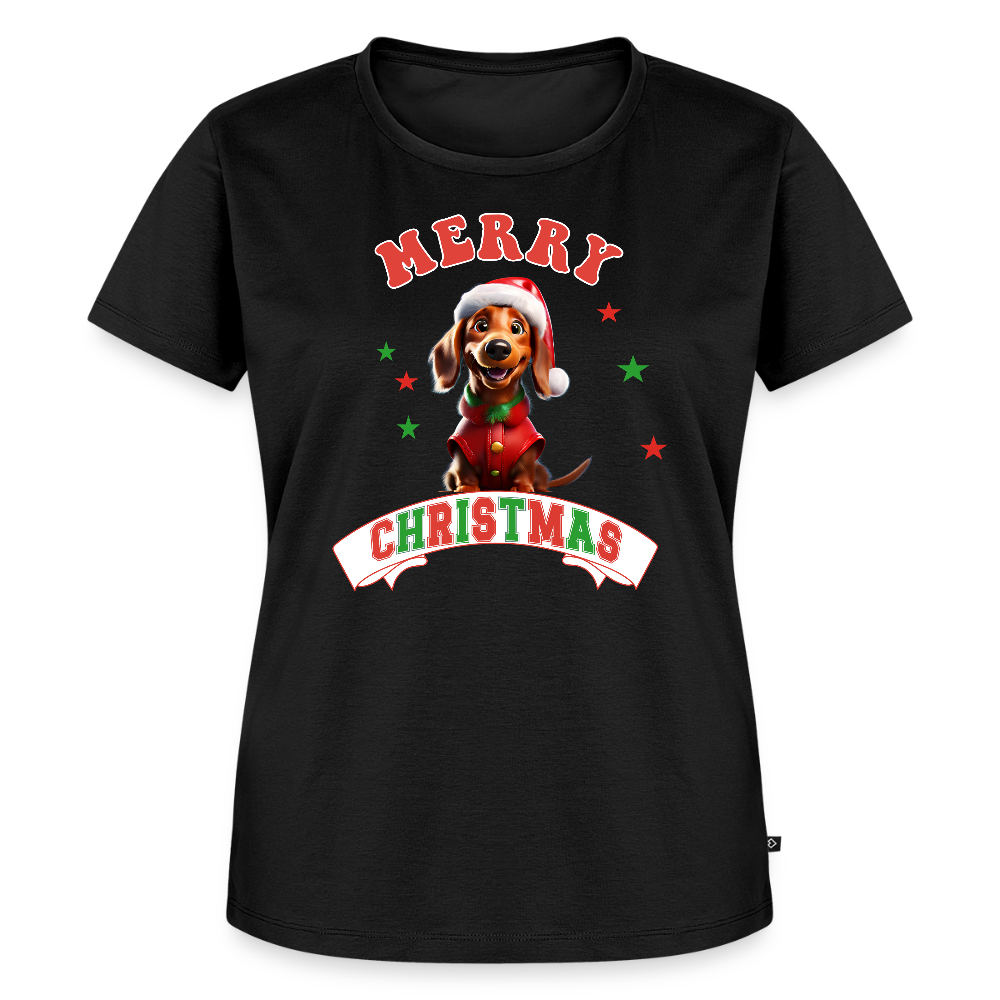 Merry Christmas – Dackel-Edition Frauen Premium T-Shirt - Schwarz