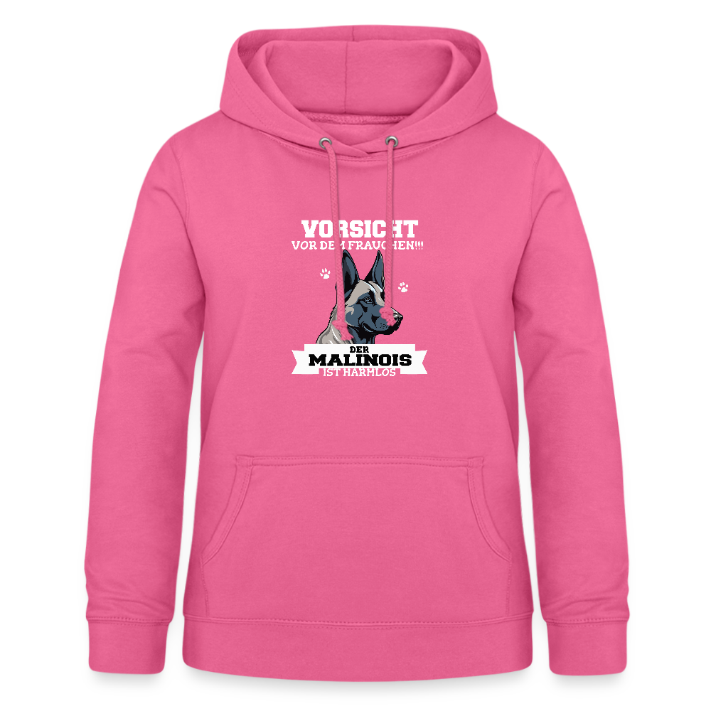 Vorsicht vor dem Frauchen der Malinois ist harmlos Frauen Hoodie - Pink