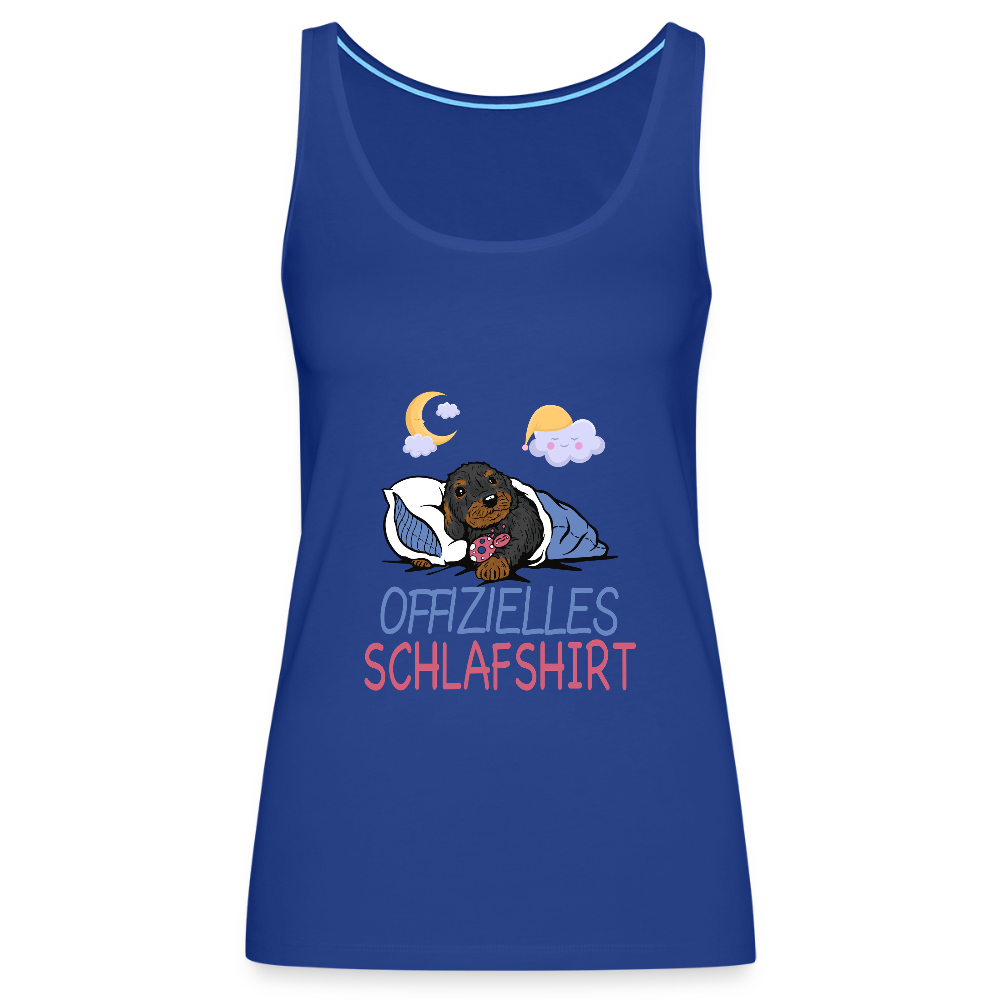 Offizielles Schlafshirt Rauhaardackel Frauen Premium Tank Top - Königsblau