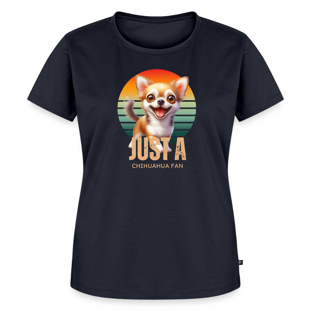 Just a Chihuahua Fan Frauen Premium T-Shirt - Navy