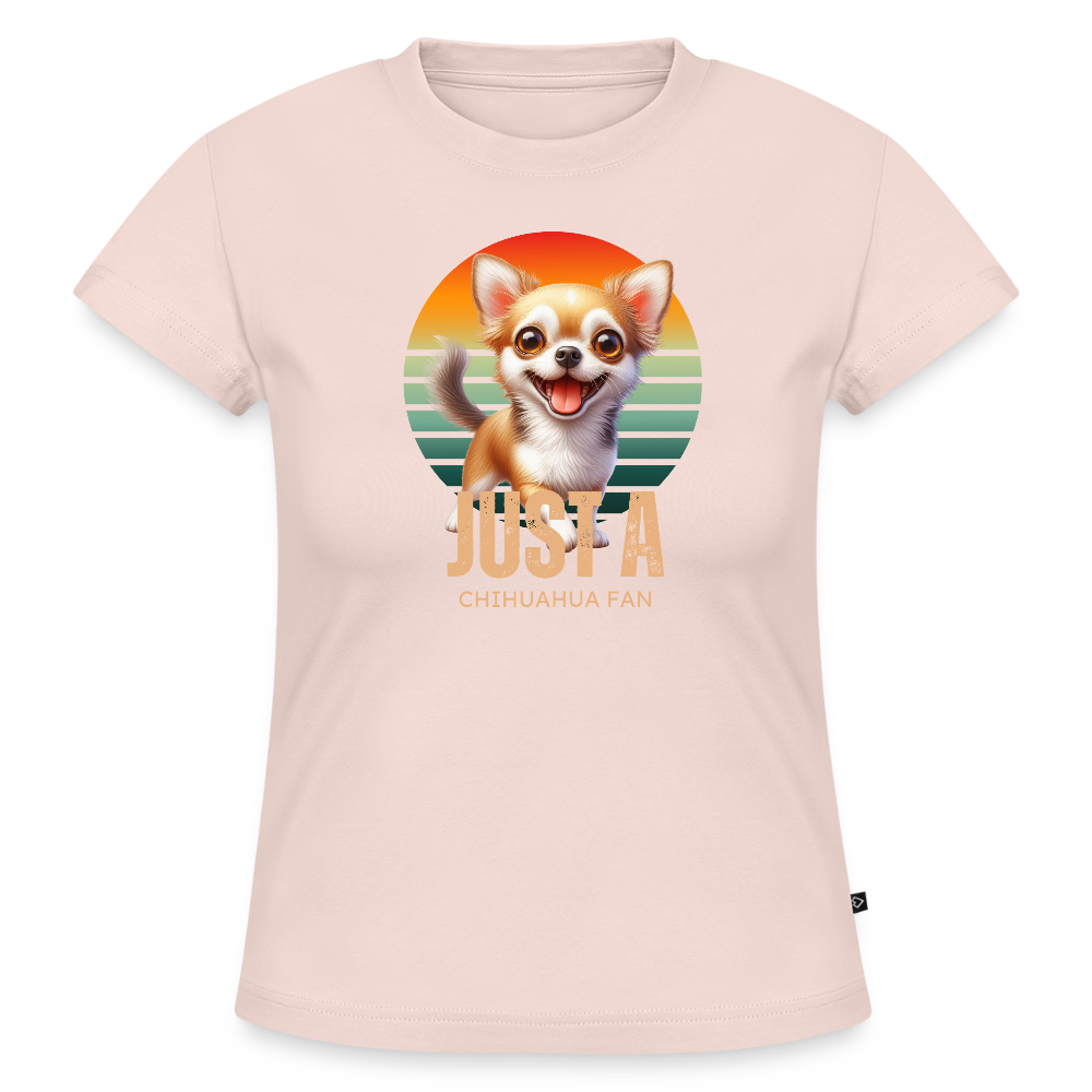Just a Chihuahua Fan Cropped Frauen Baby Tee - Puderrosa