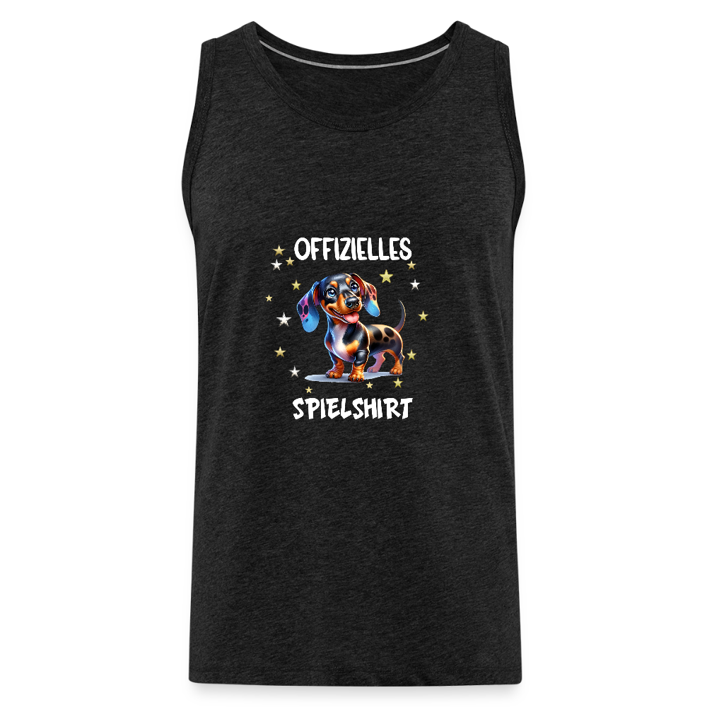 Offizielles Spielshirt Dackel Harlekindackel Männer Premium Tank Top - Anthrazit