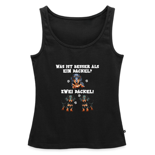 Was ist besser als ein Dackel? Zwei Dackel Frauen Premium Tank Top - Schwarz