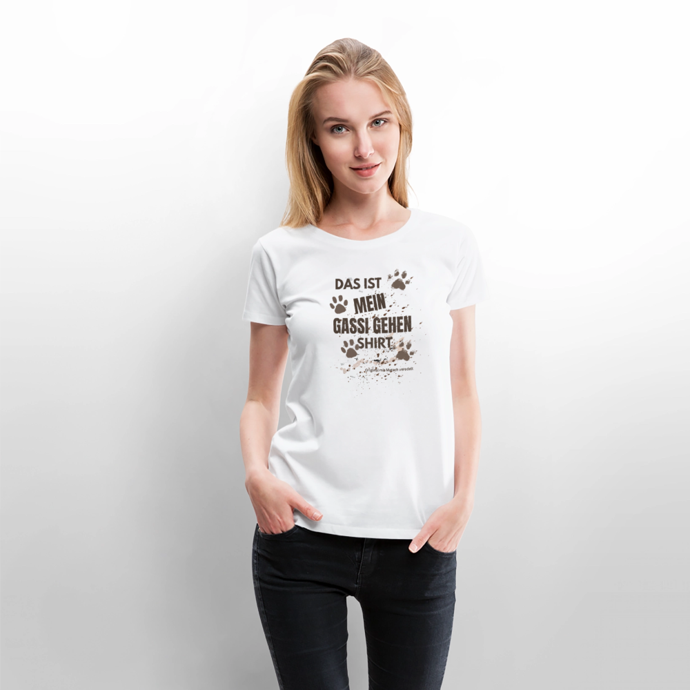 Das ist mein Gassi gehen Shirt Frauen  T-Shirt - Weiß