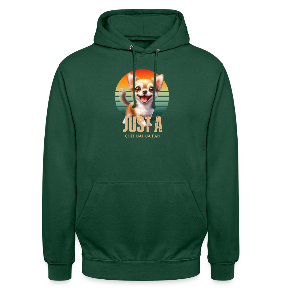 Just a Chihuahua Fan Unisex Hoodie - Flaschengrün