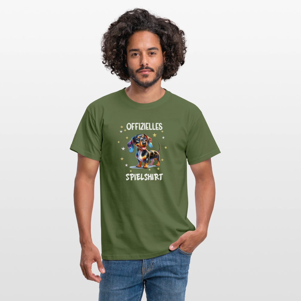 Offizielles Spielshirt Dackel Harlekindackel Männer T-Shirt - Militärgrün