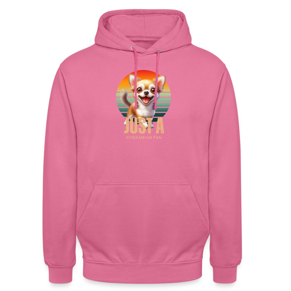 Just a Chihuahua Fan Unisex Hoodie - Pink