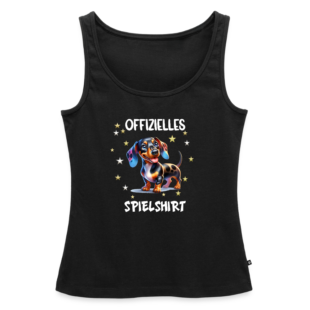 Offizielles Spielshirt Dackel Harlekindackel Frauen Premium Tank Top - Schwarz