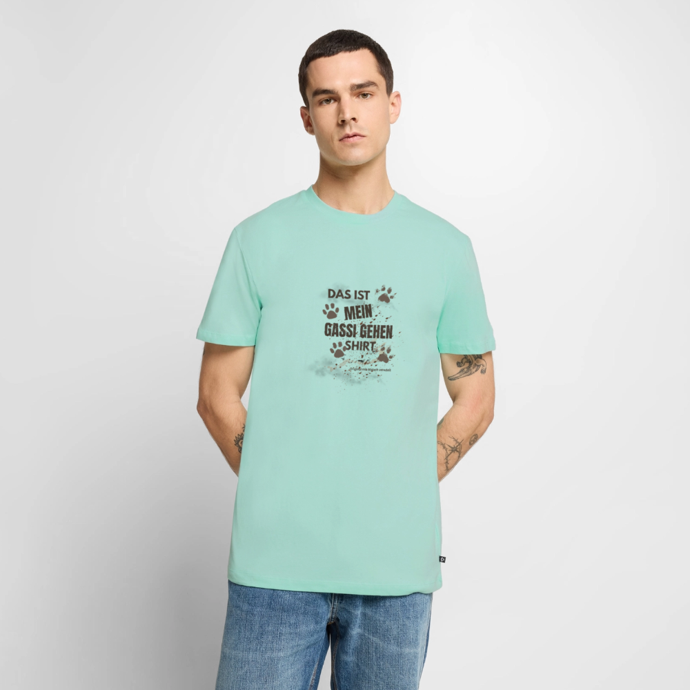 Das ist mein Gassi gehen Shirt Männer Premium T-Shirt - Mint 