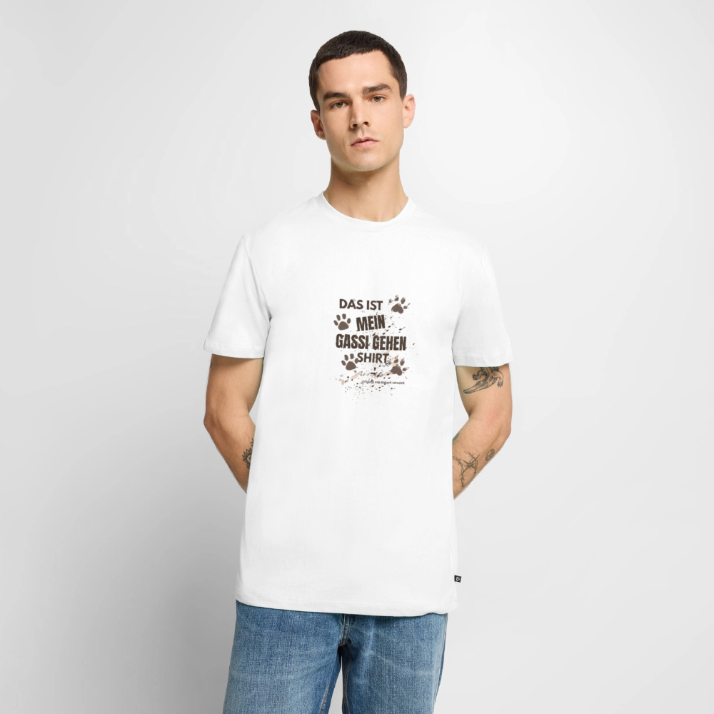 Das ist mein Gassi gehen Shirt Männer Premium T-Shirt - Weiß