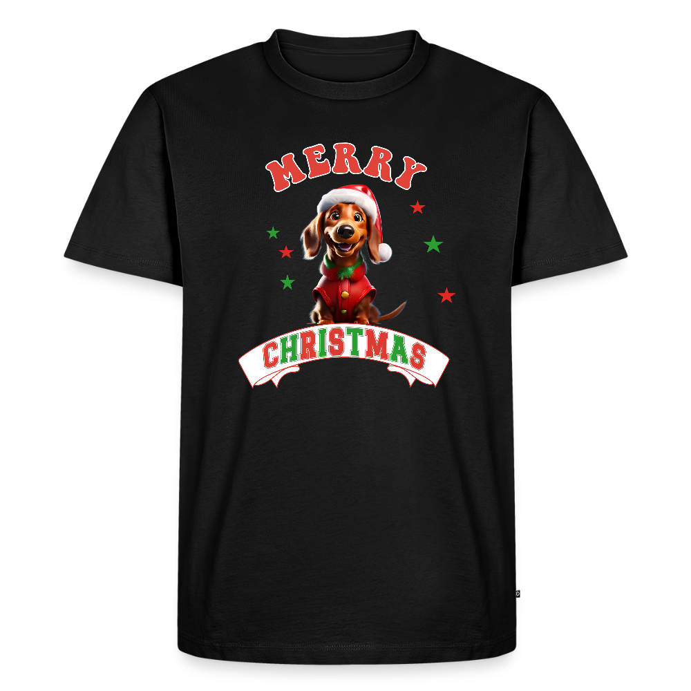 Merry Christmas – Dackel-Edition Männer Premium T-Shirt - Schwarz