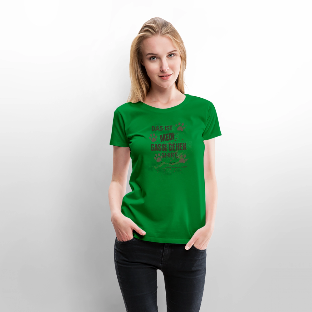 Das ist mein Gassi gehen Shirt Frauen  T-Shirt - Grün