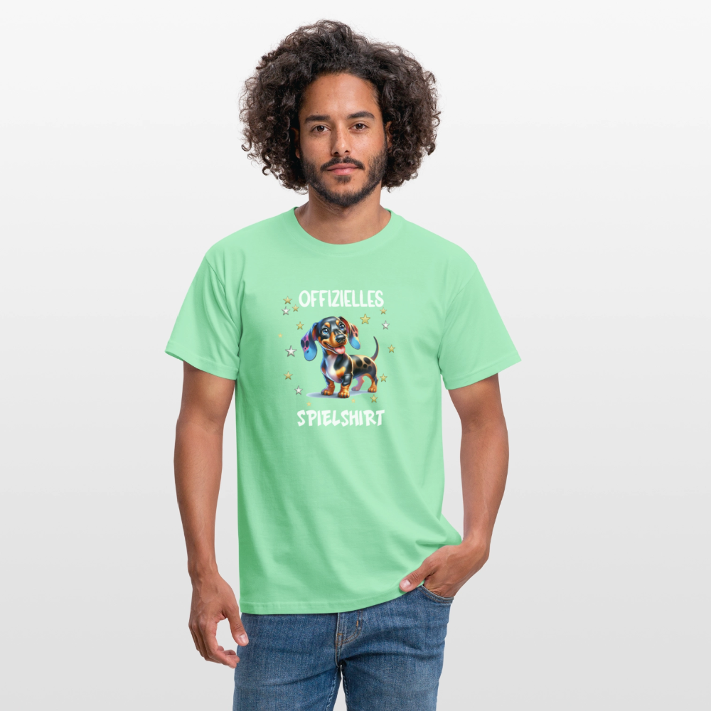 Offizielles Spielshirt Dackel Harlekindackel Männer T-Shirt - Mintgrün